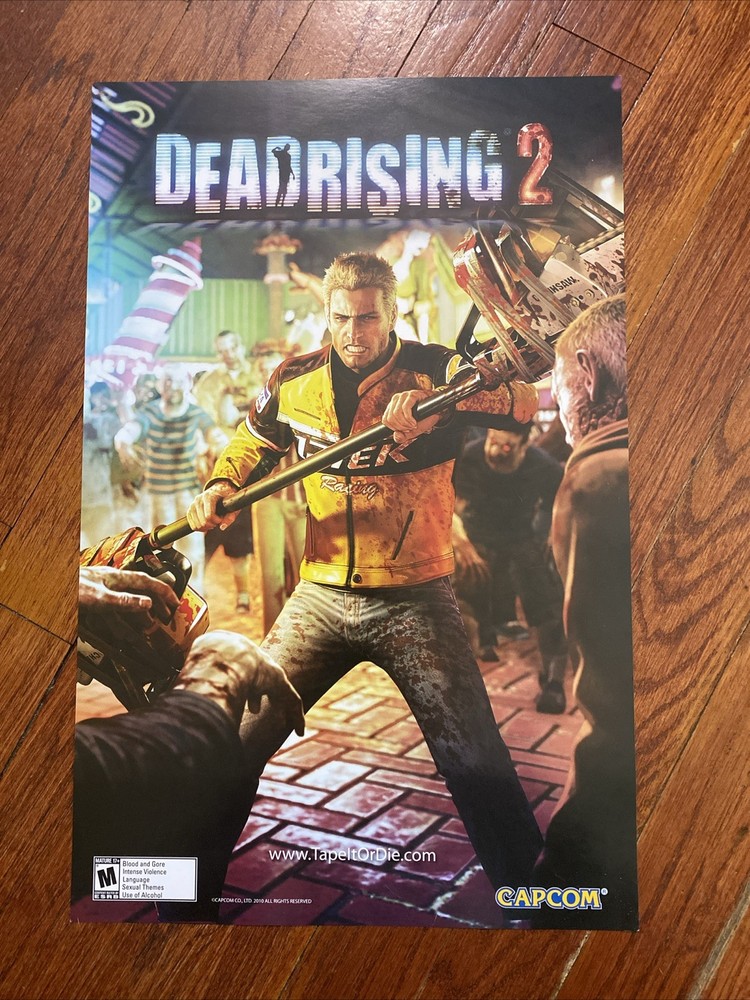 Dead Rising 2 Comic Con NYCC 2011 Promo Poster Display: 11×17 HTF Capcom