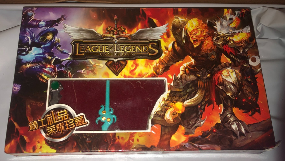 League of Legends Clash of Fates Necklace Pendants Keychains Set 6 Mini Weapons