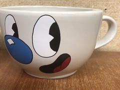 Cuphead And Mugman Collectible Mugs – No Ceramic Straws – Read Details –