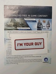 Assassin’s Creed Rogue Limited Edition PlayStation 3 PS3 MISSION DLC INSERT ONLY