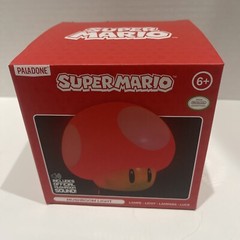 Super Mario Bros Mushroom Light with Sound Night Mood Light Up Figure Decor Lamp