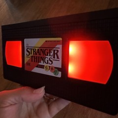 Paladone Stranger Things VHS Logo Desk Light Red LEDs –