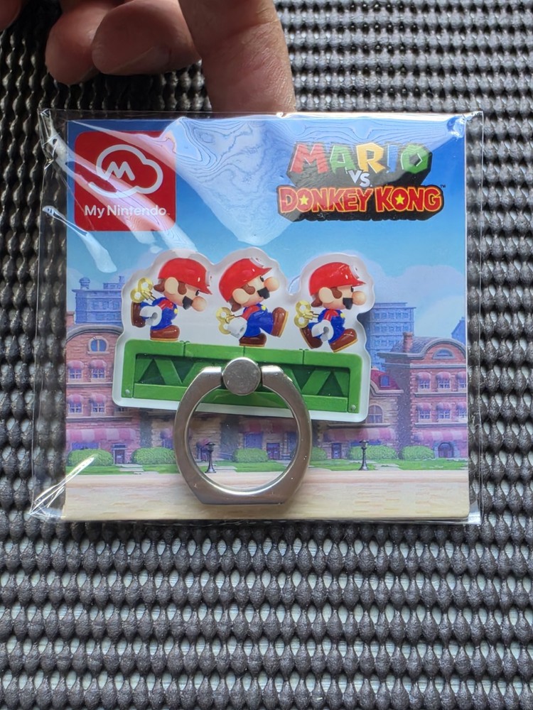 My Nintendo Mario Vs Donkey Kong Smartphone Ring Promo Redeemable Item SWITCH