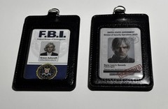 Resident Evil Requiem Leon & Grace Credentials in Badges w/ Lanyards Cosplay