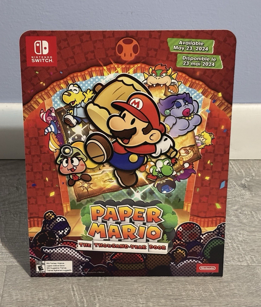 Paper Mario: The Thousand-Year Door Nintendo Switch counter display standee