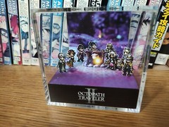 Octopath Traveller 2 Campfire Handmade Diorama – Retro Gaming Cube – Fanart