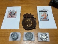 Dragon Quest X Medal Coin Set Sakura Wars Acrylic Goods Mixed Lot JP Official