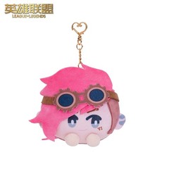 League of Legends Arcane Anniversary Caitlyn & Vi Plush Magnetic Charm Keychain