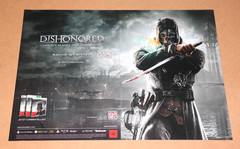 Dishonored PS3 Xbox 360 Old Ad Poster Small Advertising 2 page Poster