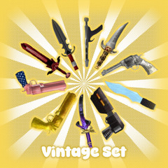 Vintage Set MM2 Vintage Bundle / Cheap and Quick Delivery (Murder Mystery 2)