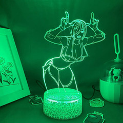 Game the King of Fighters Angel 3D LED Neon Night Lights Birthday Gift for Frien