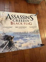 Assassins Creed IV Black Flag 36″ X 70″ Double Sided Vinyl Banner Display Sign