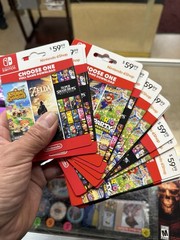 Nintendo Switch Gift Card Mario Unscratched No Value Random