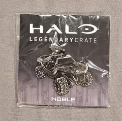 Halo Legendary Crate Noble Pin Silver Halo Legendary Loot Crate (Warthog) – New!