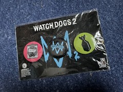 UBISOFT WATCHDOGS 2 – 3 BUTTON PIN SET GAMESTOP EXCLUSIVE FACTORY SEALED LOT