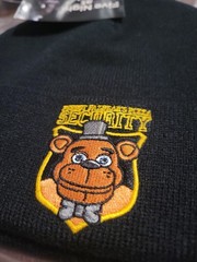 New Five Nights At Freddy’s Security Beanie Embroidered FNAF Hot Topic NEW W/TAG