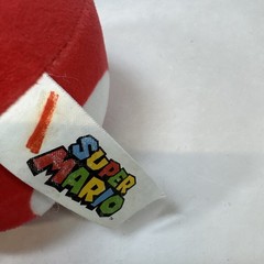 Nintendo Super Mario Mushroom Head Plush Red 6” Power Up plush toy