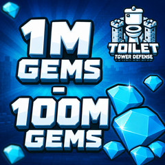 1M – 100M GEMS 💎 TTD 💎 TOILET TOWER DEFENSE 💎 CHEAPEST 💎 FAST DELIVERY