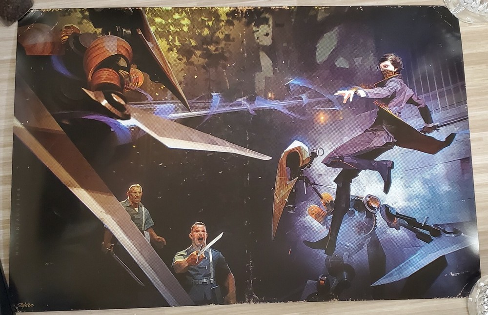 Dishonored 2 Emily and the Clockwork Army Lithograph Art Print 58/500 Poster OOP