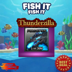 🔥Fish It Roblox✨ Forgotten Thunderzilla Ridable | Fast & Easy