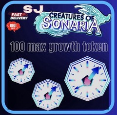 100x Max Growth Tokens – Creatures of Sonaria (COS) – FAST DELIVERY! Not Duped