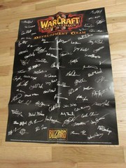 Warcraft 3 Reign of Chaos Development Team Poster Two sided