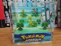 Pokemon Sceptile Evolution Handmade Diorama – Gameboy Gaming/Retro Cube-Fanart