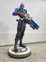 Blizzard Overwatch Soldier 76 Collectible Statue, Unique Color Paint
