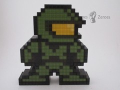PDP Pixel Pals #018 Halo MASTER CHIEF 6-in Light-up Figure Display *Works*