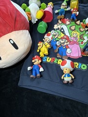 Vintage Nintendo Super Mario Mixed Plush Doll Lot – Mario Luigi Peach Yoshi Toad