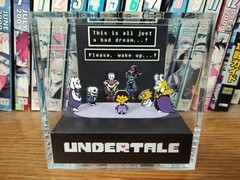 Undertale Frisk Wake Up (Ending) Handmade Diorama – Retro Gaming Cube – Fanart