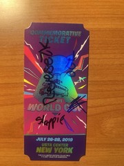 Fortnite World Cup 2019 Commemorative Ticket Signed by Youtuber Ali-A and Pros!