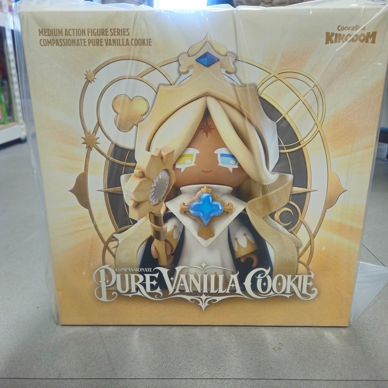 OFFICIAL Cookie Run Kingdom Pure Vanilla Cookie Medium Action Figure
