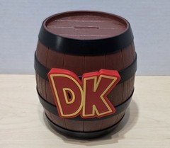 Universal Studios Japan Super Nintendo World Donkey Kong Barrel Coin Bank