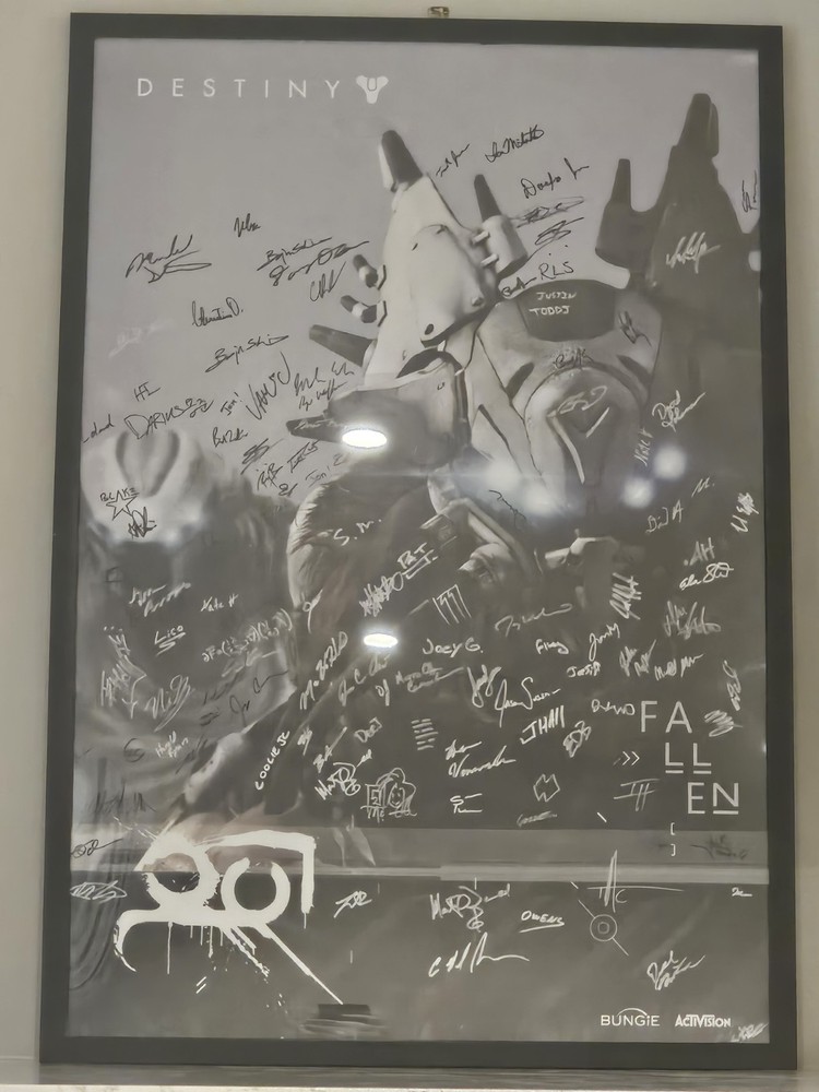 Bungie Developer Signed Destiny Promotional Poster, Signed by ~100 employees