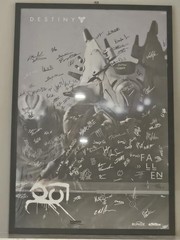 Bungie Developer Signed Destiny Promotional Poster, Signed by ~100 employees