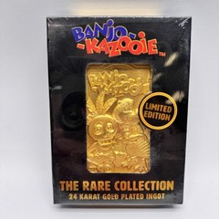 Banjo Kazooie 24k Gold Plated Ingot Limited Edition Dust Collectibles New