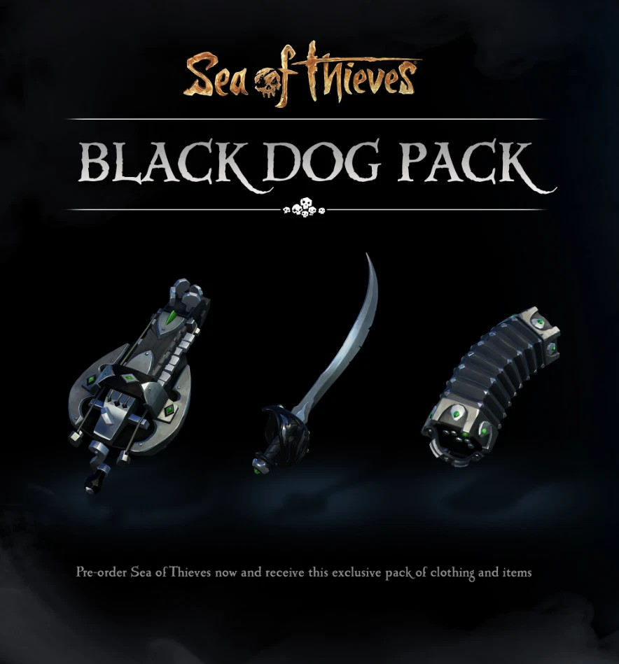 Sea of Thieves | Black Dog Pack | Limited Edition Promo ULTRA RARE – WORLDWIDE