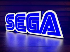 Sega Inspired Video Game Led Light Box Sign lamp Sonic Genesis logo wall decor