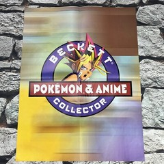 Rare 2003 Official Pokemon Beckett Collector Game Boy Poster Yugioh Yu Gi Oh