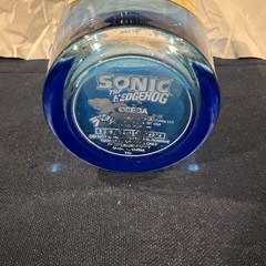 SONIC The HEDGEHOG 16oz Blue Art Drinking Glass Collectible