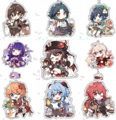 Genshin Impact ~ Cute Acrylic Keychain ~ Gaming Merchandise