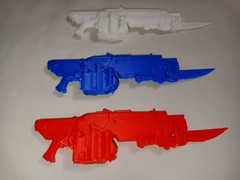 3D Printed Gears of War Retro Lancer Custom for 7 inch Figures