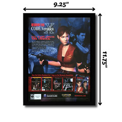 Resident Evil Code Veronica X Framed Print Ad/Poster Official Gamecube PS2 Art