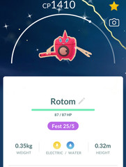 Shiny wash Rotom – TRADE 20kstardust – registered trade