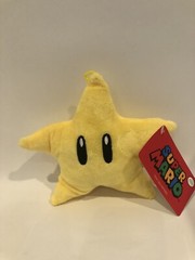 Super Mario Plush Nintendo Mushroom Star Plant Set Of 4 6” Plush New