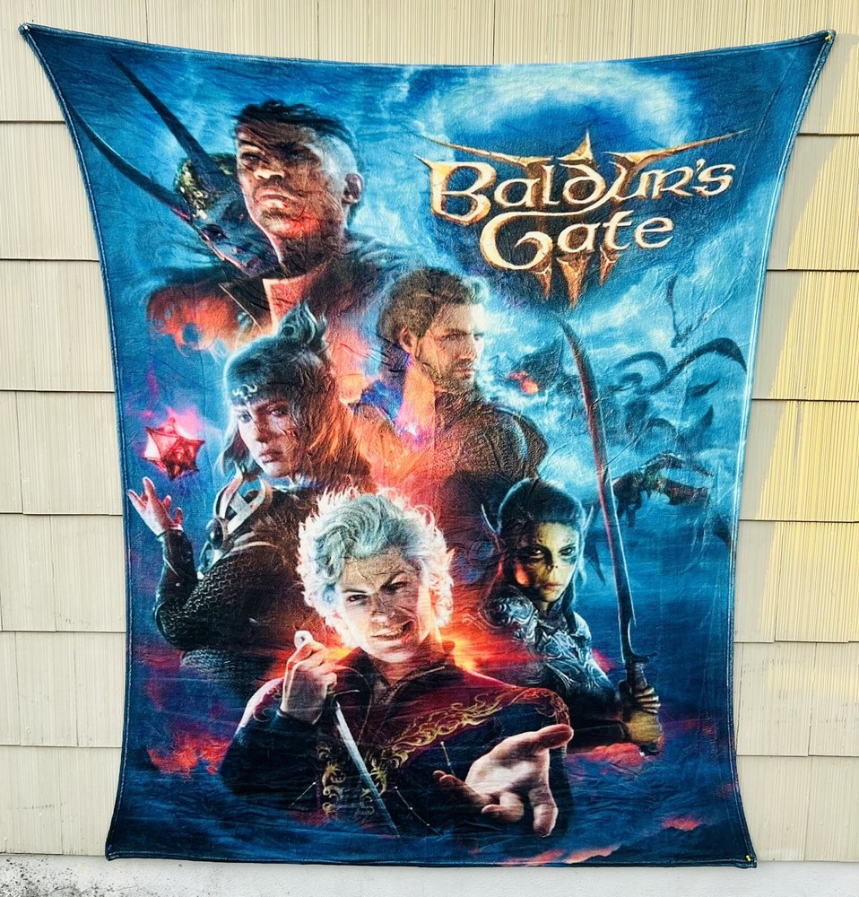 RARE Baldur’s Gate III/EXTRA LARGE/Plush Blanket/Almost 80in x 60in