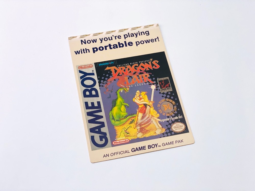 Dragon’s Lair (Game Boy) VIDPro Card [Plastic 5×7 CARD ONLY] *AUTHENTIC