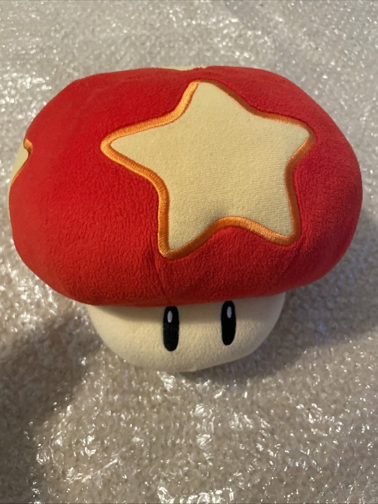 2009 Super Mario Galaxy Life Mushroom Plush 8″ Banpresto Toy Doll Japan Nintendo