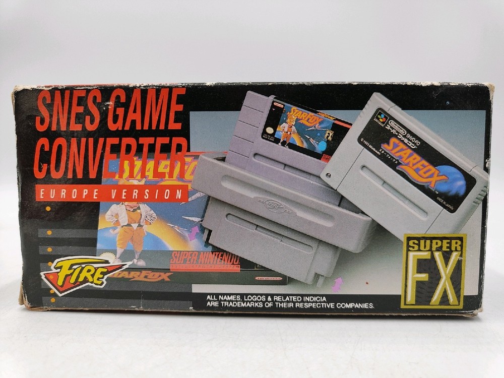 Super Nintendo Game Converter EUROPE VERSION STARFOX PAL Ntsc SNES PAL